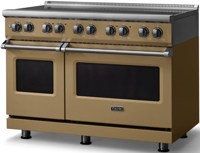 Viking® 5 Series 48" Golden Hour Pro Style Induction Range with Polished Chrome Trim-2