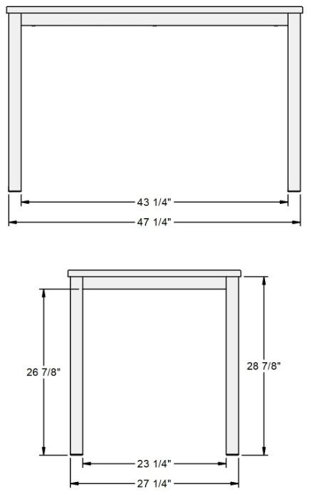 Amisco Customizable Harrison Rectangular Dining Table-2