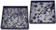 A & B Home 2-Piece Blue/White Decorative Trays-0