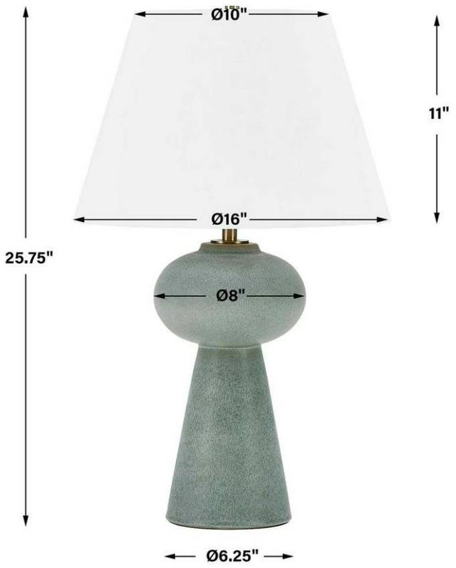 Uttermost® Elwyn Dusty Blue Table Lamp-2