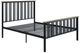ACME Furniture Zudora Antique Oak/Black Full Panel Bed-0