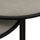 Armen Living Rina 2-Piece Gray Nesting End Table Set-4