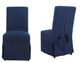Elements International Heidi Blue Dining Room Parsons Chair-3