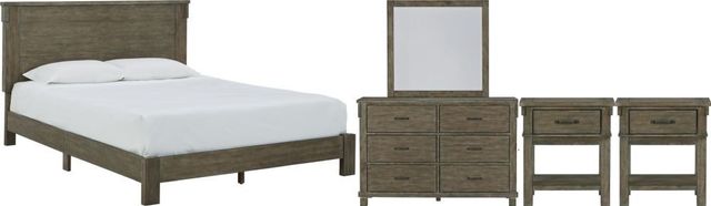 Signature Design by Ashley® Shamryn 7-Piece Grayish Brown Queen Panel Bed Set-0
