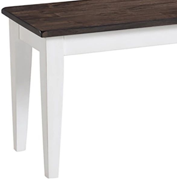Intercon Kona Gray/White Dining Bench-2