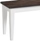 Intercon Kona Gray/White Dining Bench-2