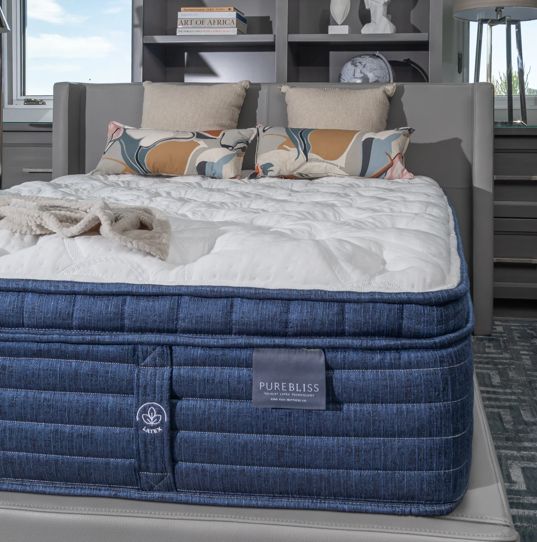 King Koil® Pure Bliss Zuma 13" Latex Plush Euro Top King Mattress-3