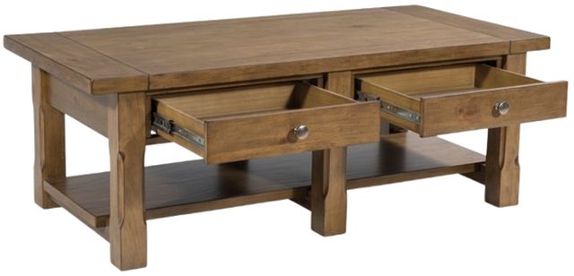 Signature Design by Ashley® Vandenmore Medium Brown Rectangular Cocktail Table-3