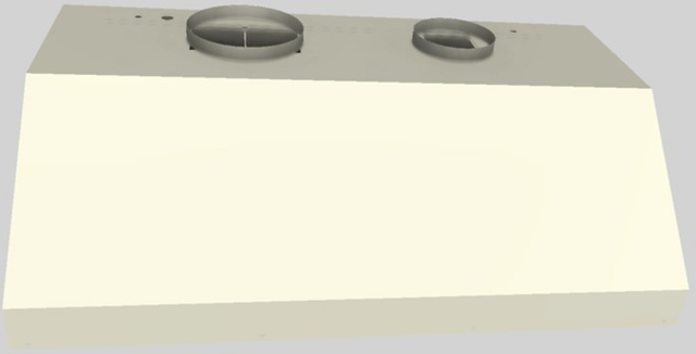 Vent-A-Hood® 42" Biscuit Wall Mounted Liner Insert-0