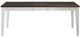 TEI Kelsey Dark Oak Dining Table with White Base-1