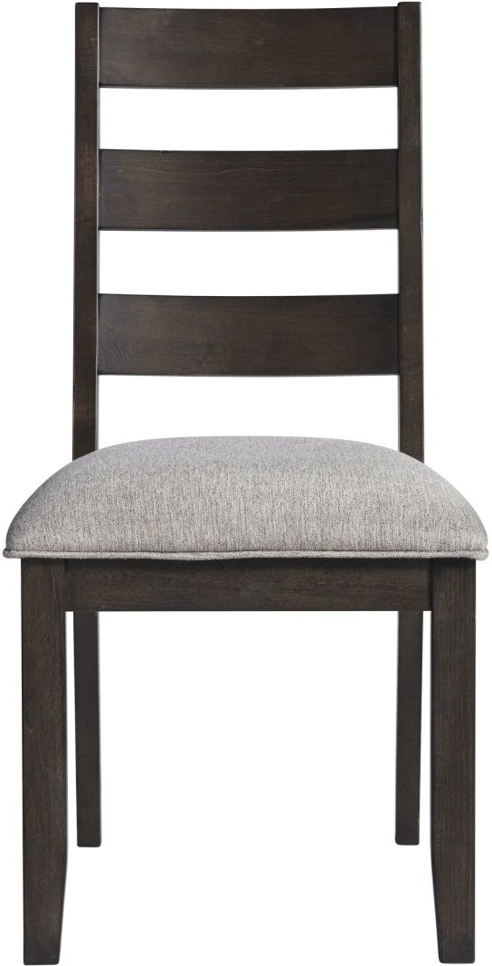 Intercon Beacon Charcoal/Walnut Ladder Dining Side Chair-2