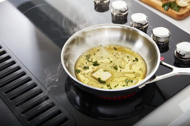 KitchenAid® 30" Black Electric Downdraft Cooktop-2