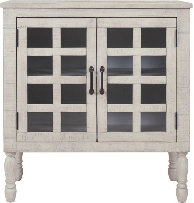 Signature Design by Ashley® Falkgate Whitewash Accent Cabinet-0