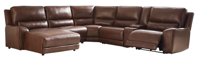 Signature Design by Ashley® Silverbrooke 6-Piece Canyon Power Reclining Left-Arm Facing Sectional-0