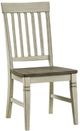 A-America® Beacon Peppercorn/Smoky White Slatback Dining Side Chair-0
