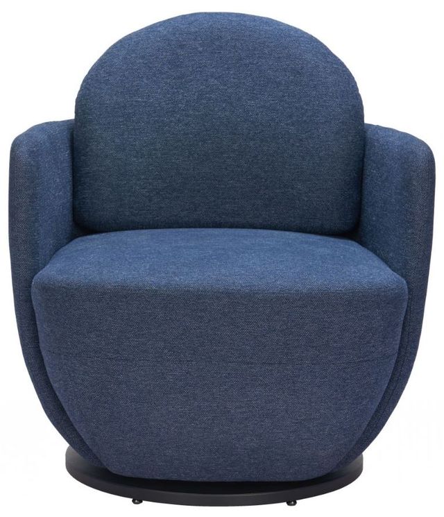 Zuo® Modern Bant Blue Swivel Accent Chair-1
