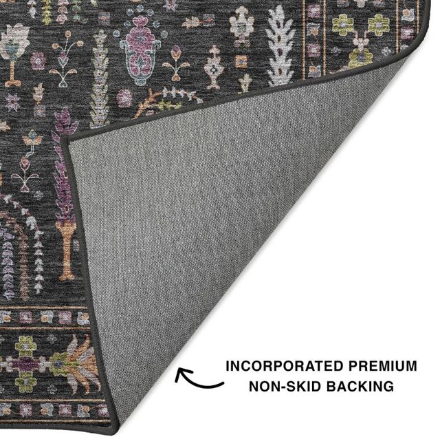 Dalyn™ Rug Company Hatay HY5 Black 5'x8' Area Rug-2