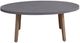 Signature Design by Ashley® Francis Beach Gray Aluminum Outdoor Oval Cocktail Table with Natural Base-2