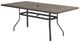 Homecrest™ Outdoor Living Customizable Stonegate Aluminum/Stone Rectangular Outdoor Balcony Table with Hole-0