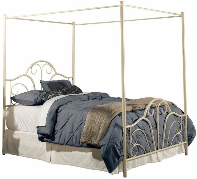 HH2 Home Dover Cream King Canopy Bed-0