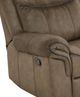American Wholesale Furniture Knoxville Brown Manual Reclining Sofa-1