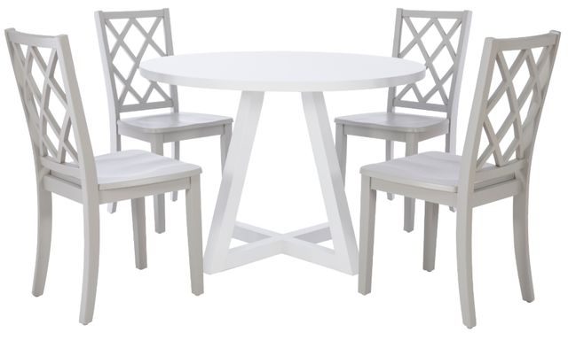 Powell® Maui 5-Piece Gray/White Dining Table Set-0