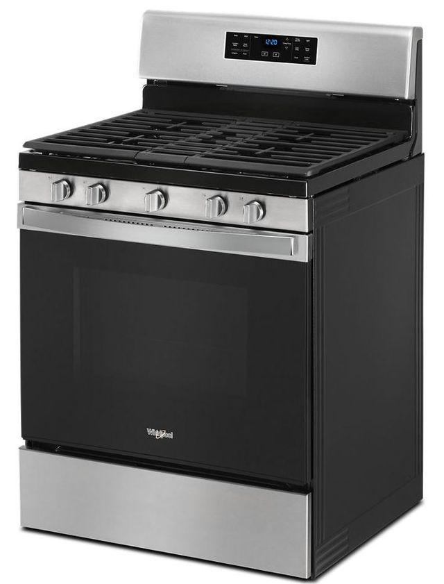 Whirlpool® 30" Stainless Steel Free Standing Gas Range-2