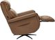 Flexsteel® Haven Riverstone Leather Power Swivel Recliner with Power Headrest and Lumbar-1