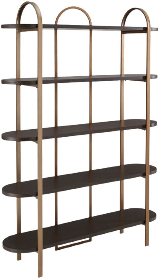Signature Design by Ashley® Brentmour Brown/Gold Bookcase-0