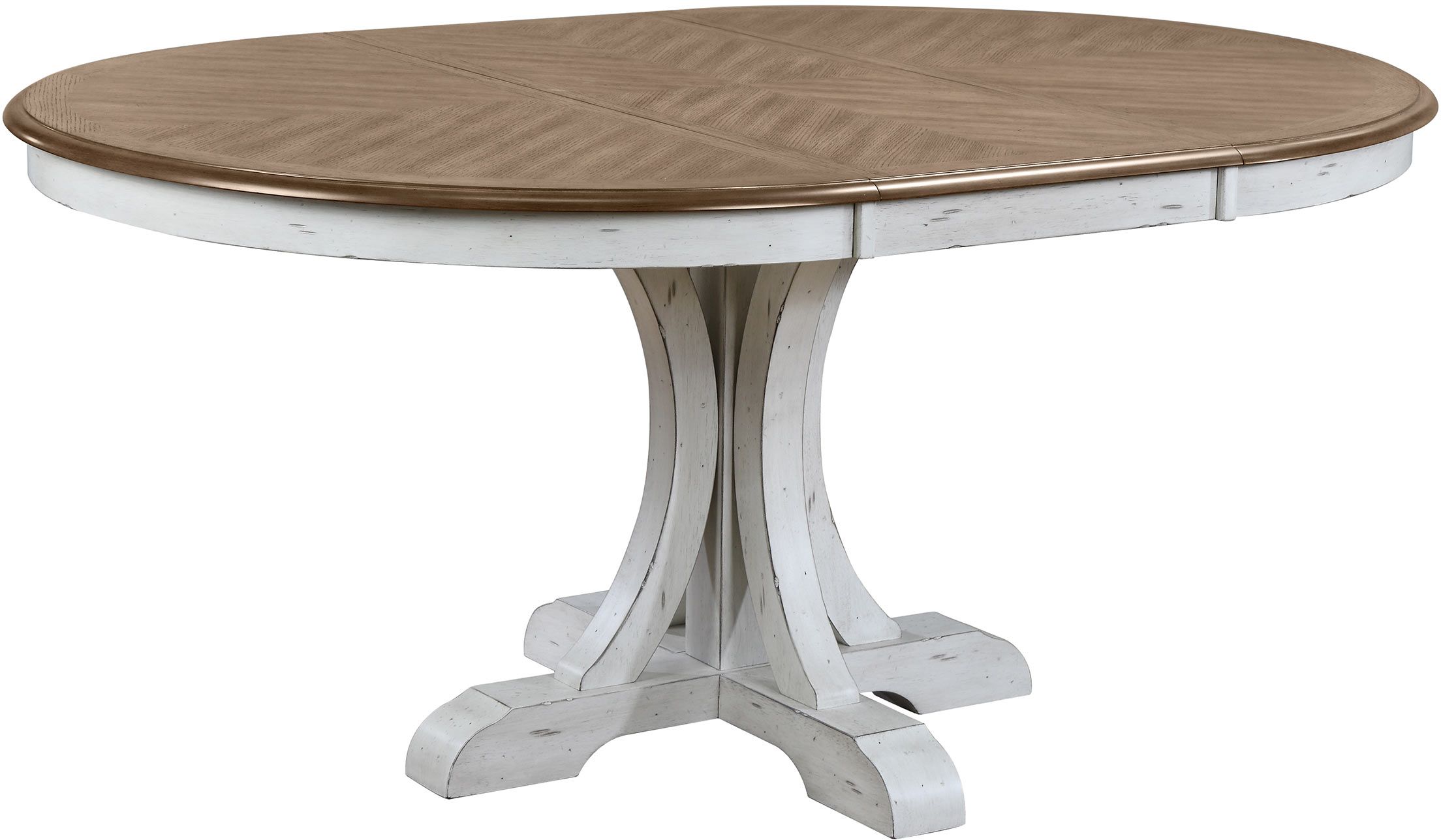 White Tone With Pedestal Style Base Dining Table White Tone With Pedestal Style Base Dining Table