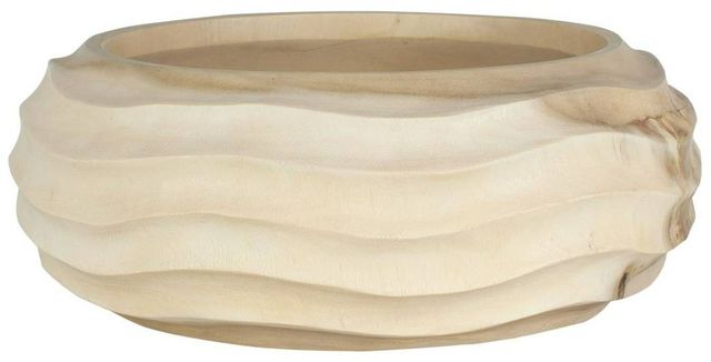 Uttermost® Waveform Bleached Wood Bowl-3