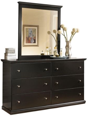 Signature Design by Ashley® Maribel 5-Piece Black Queen Panel Bed Set-2