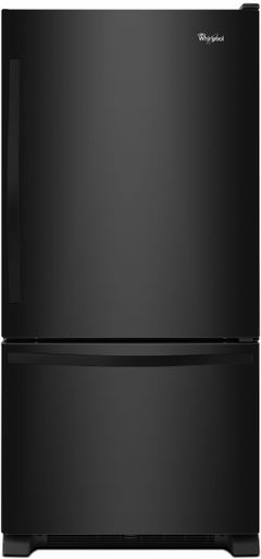 Whirlpool® 30 in. 19.0 Cu. Ft. Black Bottom Freezer Refrigerator