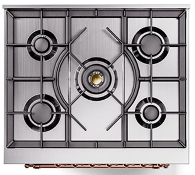 Ilve® Nostalgie II Series 30" Graphite Matte Pro Style Dual Fuel Range-3