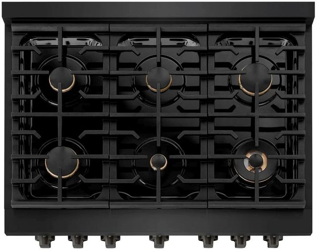 ZLINE Paramount 36" Black Stainless Steel Pro Style Dual Fuel Range-3