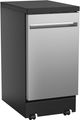 GE® 18" Stainless Steel Portable Dishwasher with Sanitize Cycle-4
