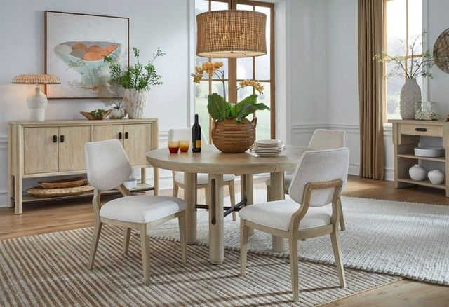 Magnussen Home® Sunset Cove Sanibel Brown Extendable Round Dining Table-1