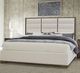 LM Co Home By Vaughan-Bassett Crafted Oak by Ben & Erin Napier Aged Gray/White Queen Upholstered Panel Bed-4