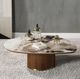 ACME Furniture Willene Beige Ceramic Top Coffee Table with Walnut Base-1
