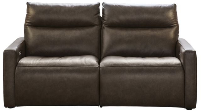 Benchcraft® ModZ 2-Piece Chocolate Small Spaced Power Reclining Sectional Loveseat-0