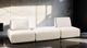 Furniture of America® Stavanger Beige 2-Seater with Square Ottoman-1