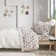 Olliix by Intelligent Design Grey Foxes Twin XL Cozy Soft Cotton Novelty Print Flannel Sheet Set-3