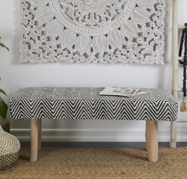 Deco Marche Black/Brown Bench-3