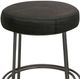 International Furniture Direct Frida Carbon Black Upholstered Counter Stool-1