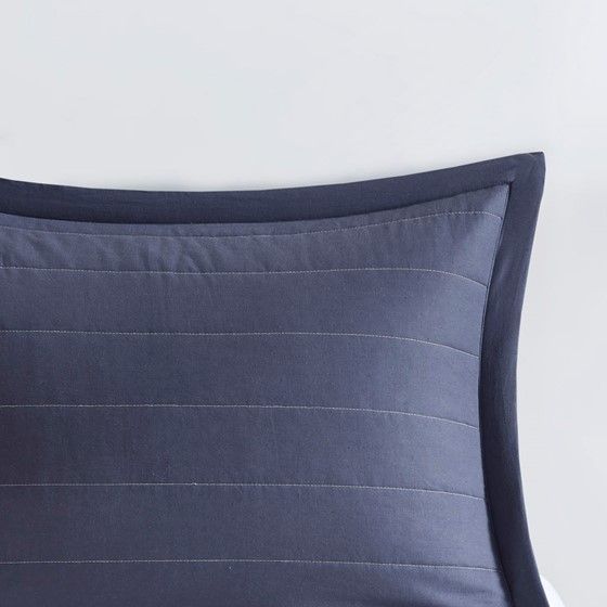 Olliix by Albany Reversible Aqua Full/Queen Cotton Printed Coverlet Set-3