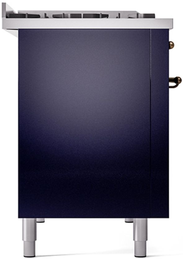 Ilve® Nostalgie II Series 48" Midnight Blue Pro Style Dual Fuel Range-3