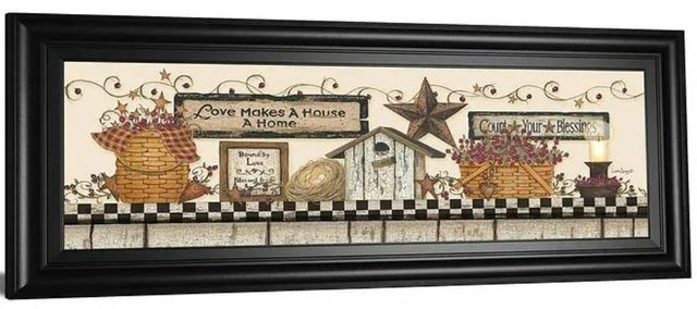 Classy Art Love Makes A House A Home by Linda Spivey Wall Art-1