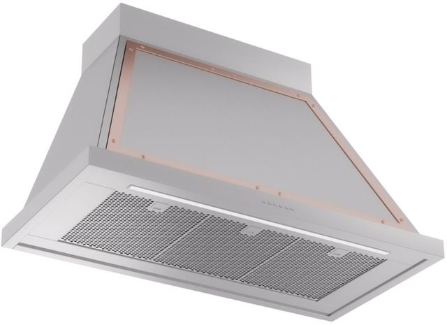 Ilve® Nostalgie II Noblesse 40" Stainless Steel Wall Mounted Range Hood with Copper Trim-1