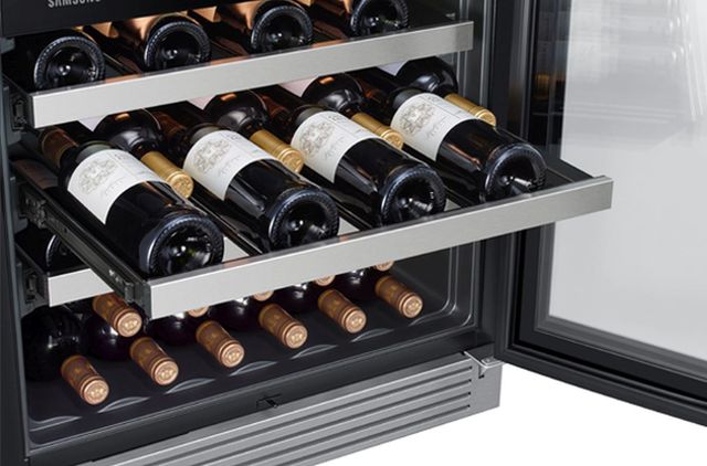 Samsung® 5.1 Cu. Ft. Fingerprint Resistant Stainless Steel Wine Cooler-3