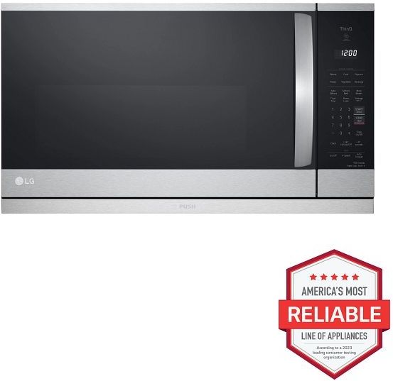 LG 2.1 Cu. Ft. PrintProof™ Stainless Steel Over The Range Microwave-2